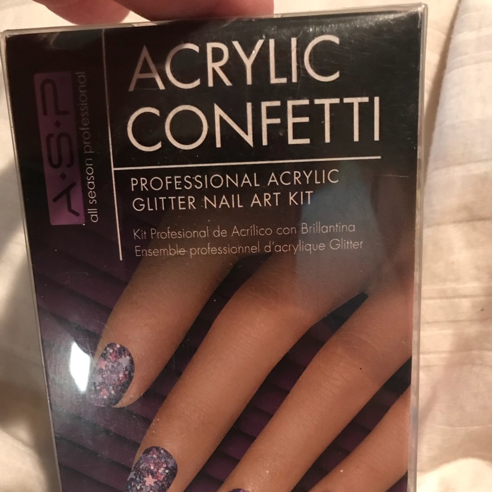 Never used. ASP acrylic confetti